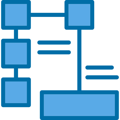 diagrama de flujo icono gratis