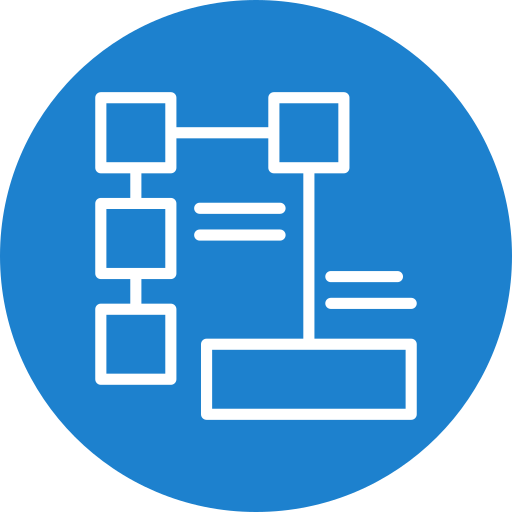 diagrama de flujo icono gratis