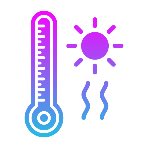 temperatura caliente icono gratis