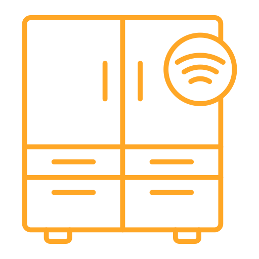 nevera inteligente icono gratis
