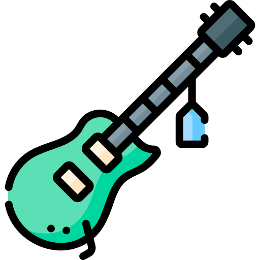 guitarra electrica icono gratis