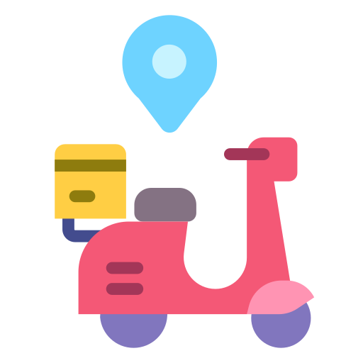 bicicleta de reparto icono gratis