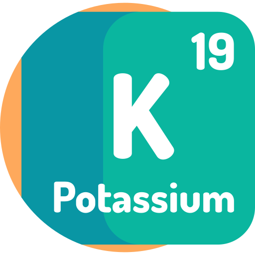 Potassium Free Education Icons