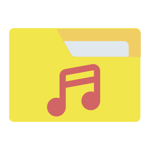 carpeta de música icono gratis