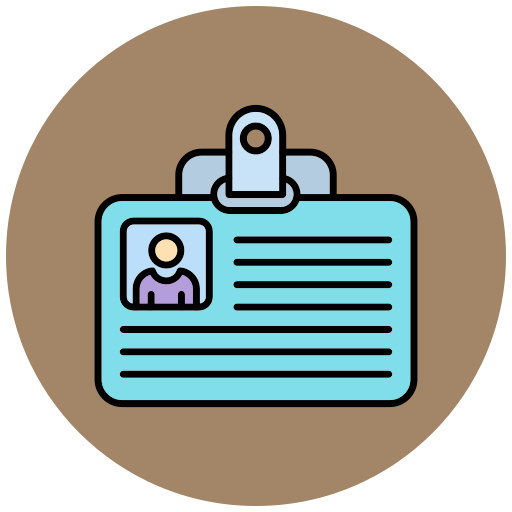 tarjeta de identificación icono gratis