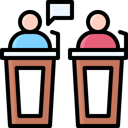 Debate Generic Outline Color icon