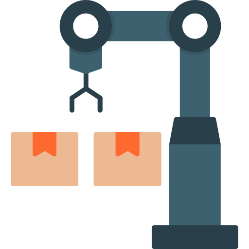 robot industrial icono gratis