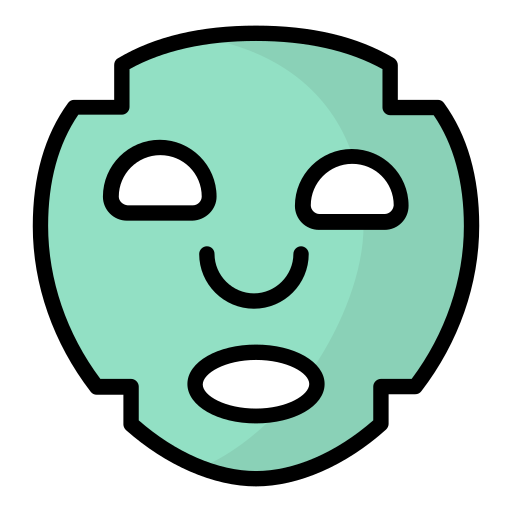 Facial mask Generic Outline Color icon