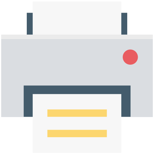 Print Generic Outline Color icon