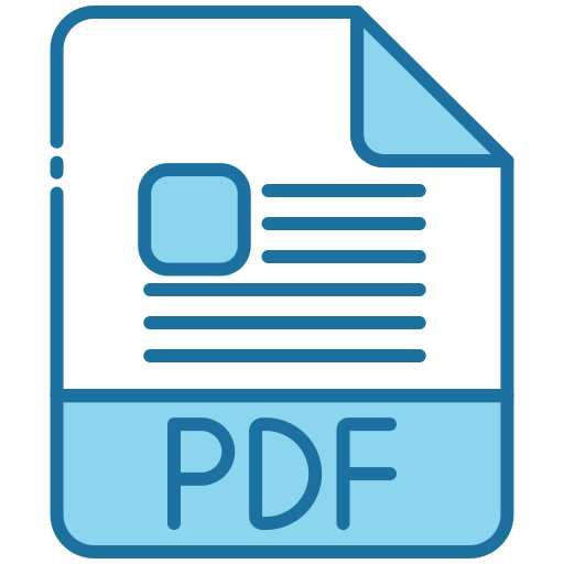 PDF Generic Blue icon