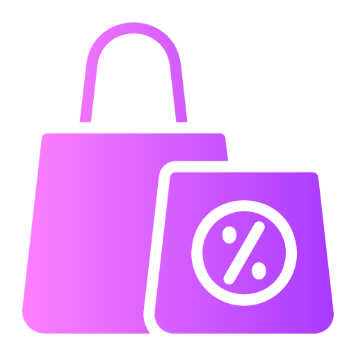 bolsa de compras grátis ícone