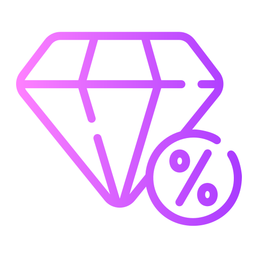 Diamond Generic Gradient icon