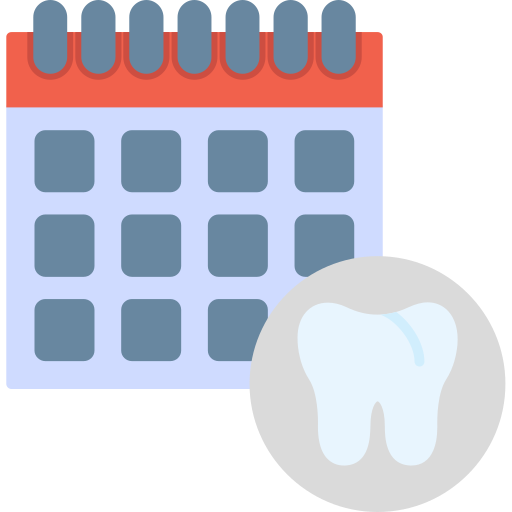 Calendario dental icono gratis