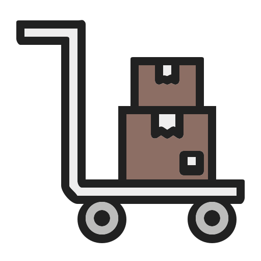 Trolley cart Generic Outline Color icon