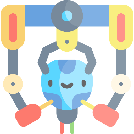 robot industrial icono gratis