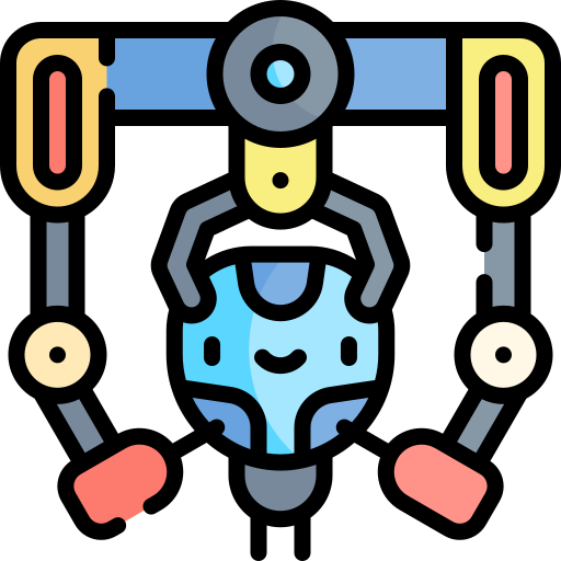 robot industrial icono gratis
