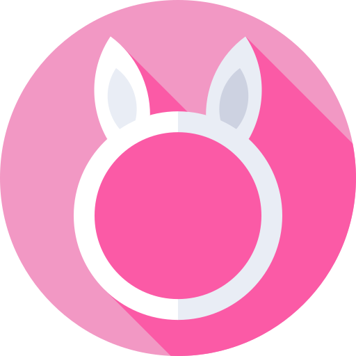 Ears Flat Circular Flat icon