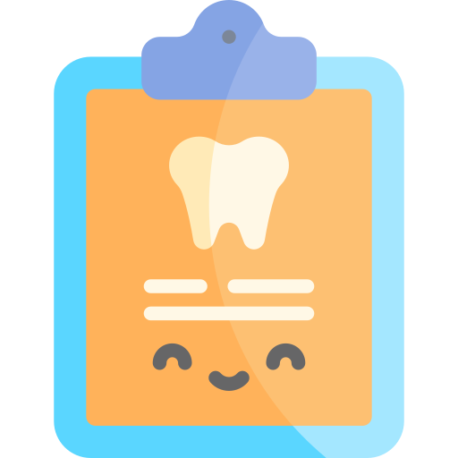 Historial dental icono gratis