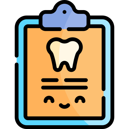 Historial dental icono gratis