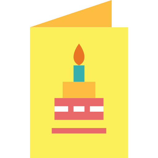 tarjeta de cumpleaños icono gratis