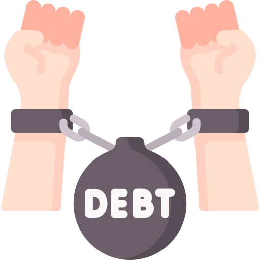 Debt free icon Debt free icon