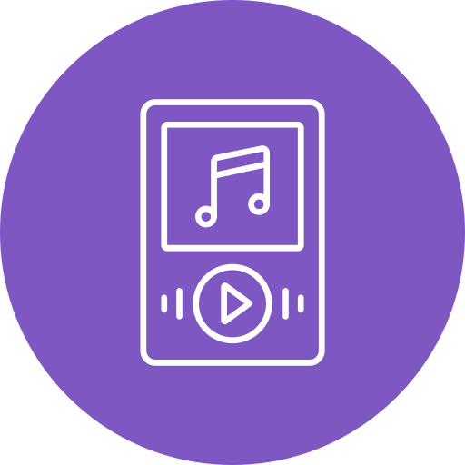 reproductor de mp3 icono gratis