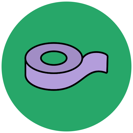 Tape Generic Outline Color icon