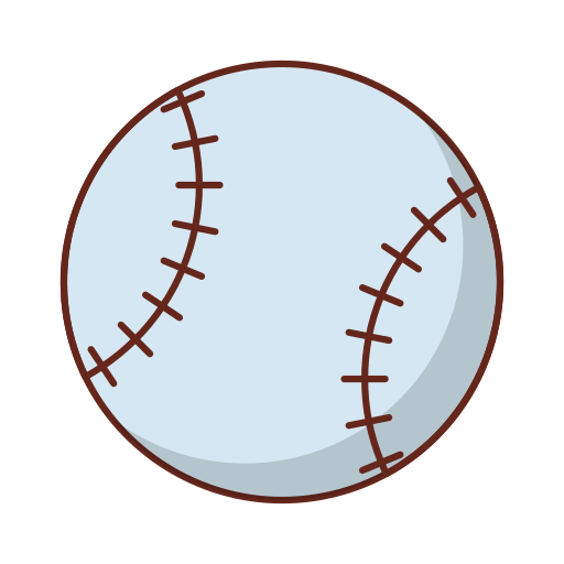 pelota de beisbol icono gratis