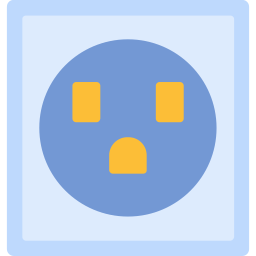 Wall socket Generic Blue icon