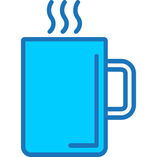 Blue Coffee Cup Full of Coffee clipart. Free download transparent