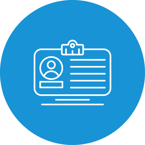 tarjeta de identificación icono gratis