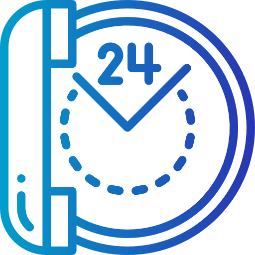 24 hours - Free technology icons