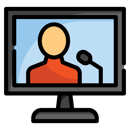 reportero de noticias icono gratis