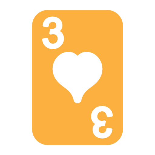 Three of hearts Generic Flat icon