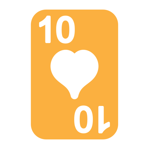 Ten of hearts Generic Flat icon