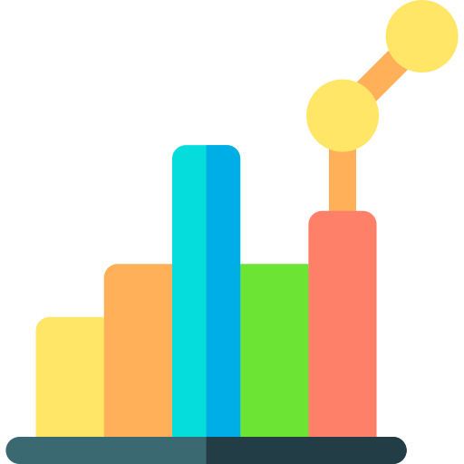 gráfico de barras icono gratis