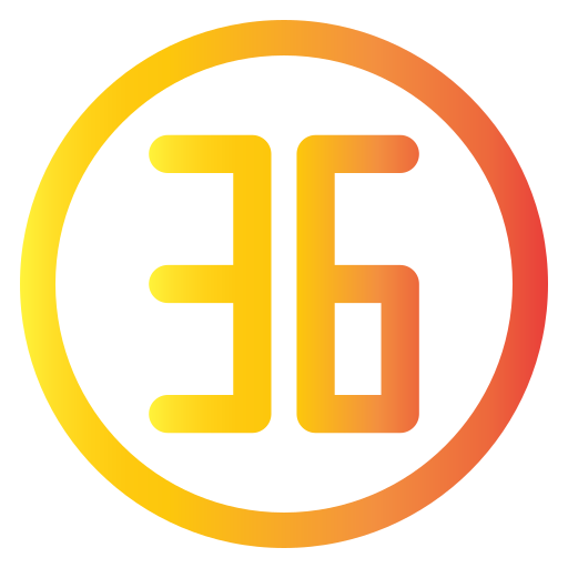 trente-six Icône gratuit