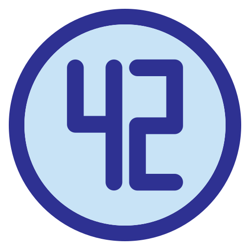 Forty two Generic Blue icon