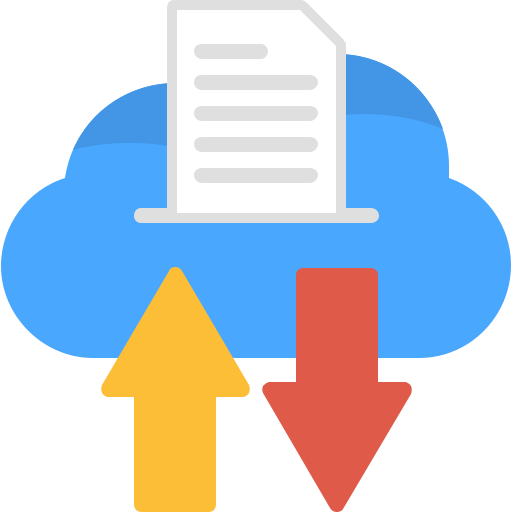 transferencia de datos icono gratis