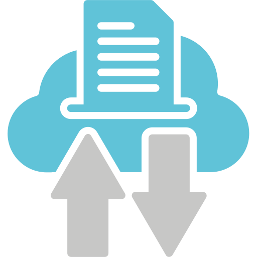 transferencia de datos icono gratis