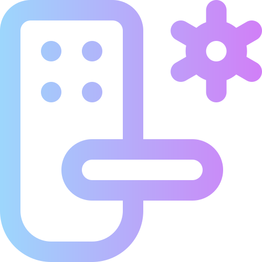 puerta inteligente icono gratis