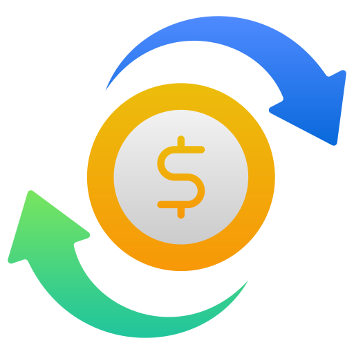 Turnover Generic Flat Gradient icon