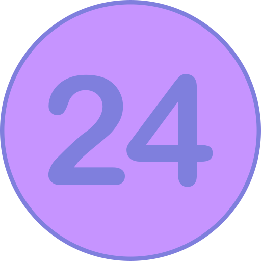 Number 24 free icon