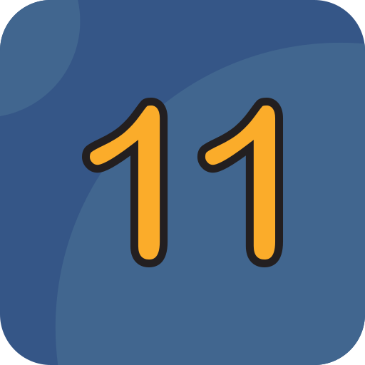 número 11 icono gratis