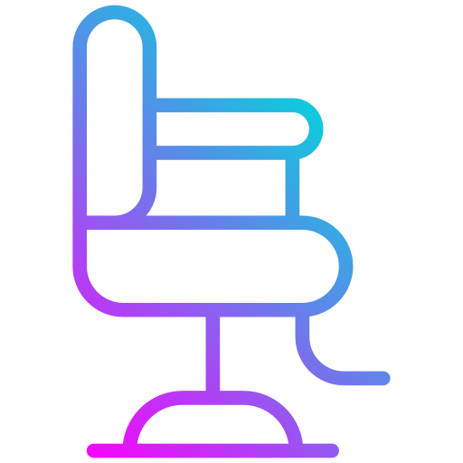 silla de barbero icono gratis