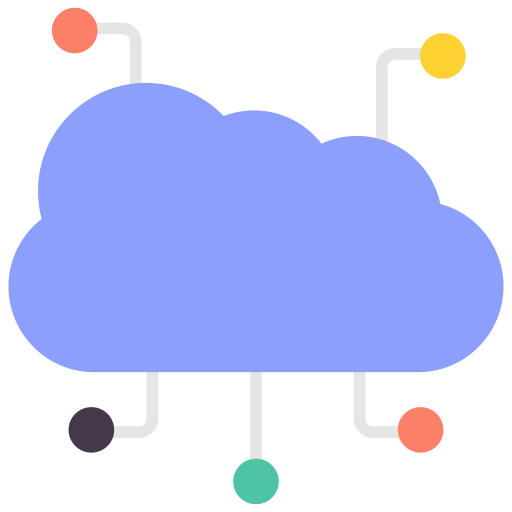 computación en la nube icono gratis