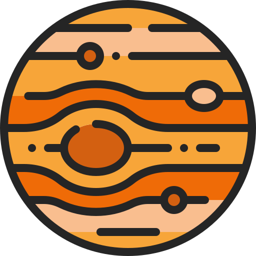 Jupiter Generic Outline Color icon