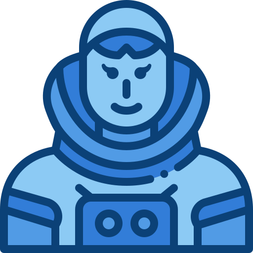 Cosmonaut Generic Blue icon