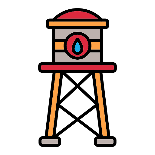 Water tower Generic Outline Color icon