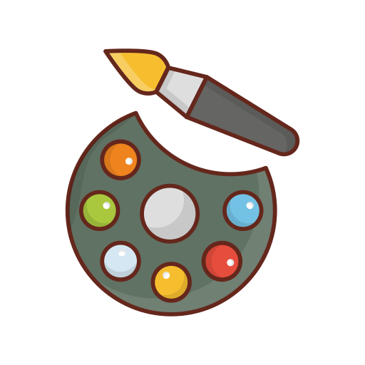 Цветовая палитра бесплатно иконка